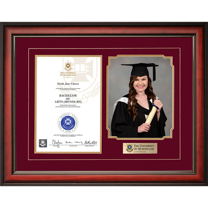 University of Queensland Frame Mahogany Regency