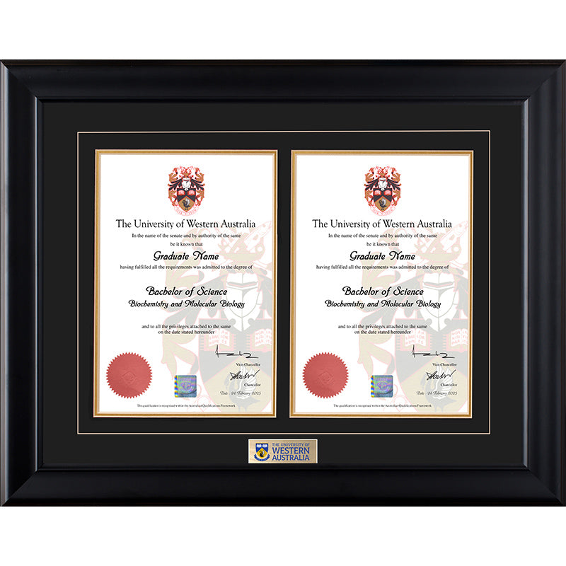UWA Frame Black Double Degree