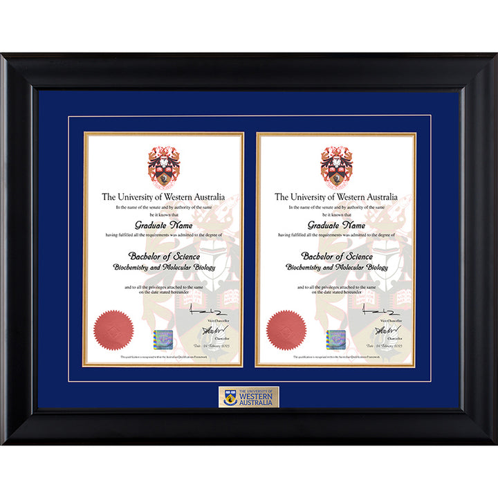 UWA Frame Black Double Degree