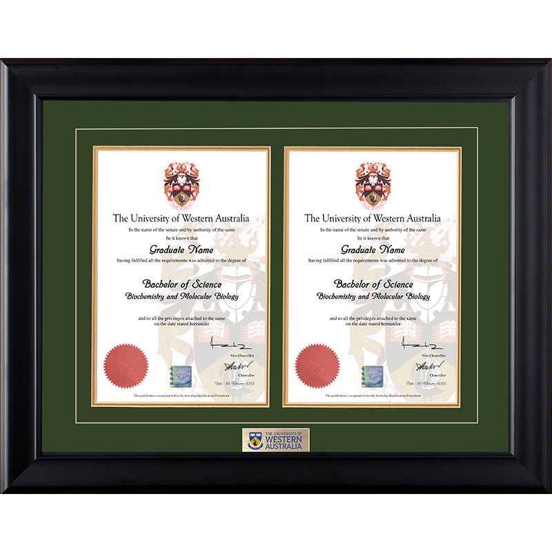 UWA Frame Black Double Degree