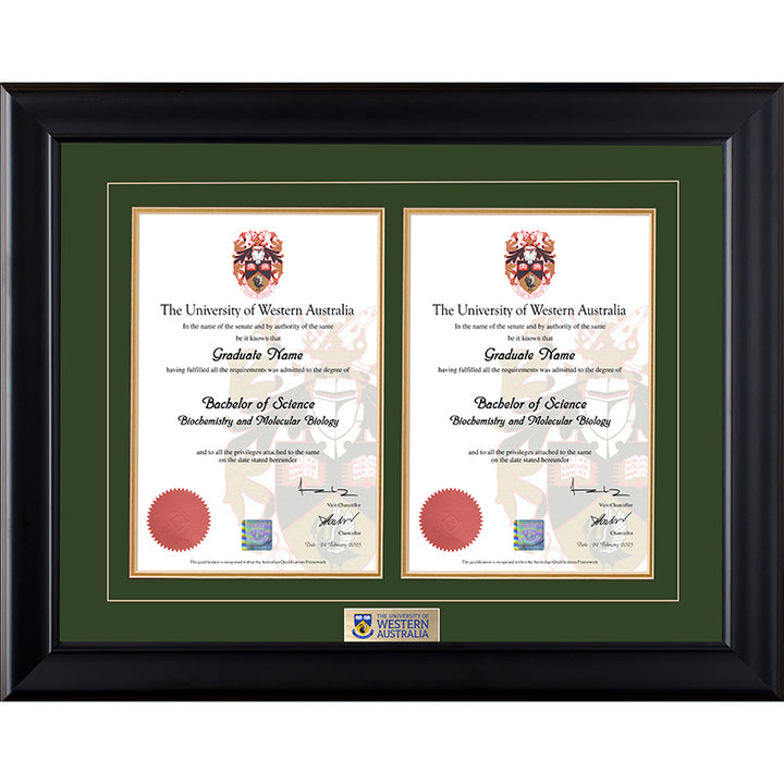 UWA Frame Black Double Degree