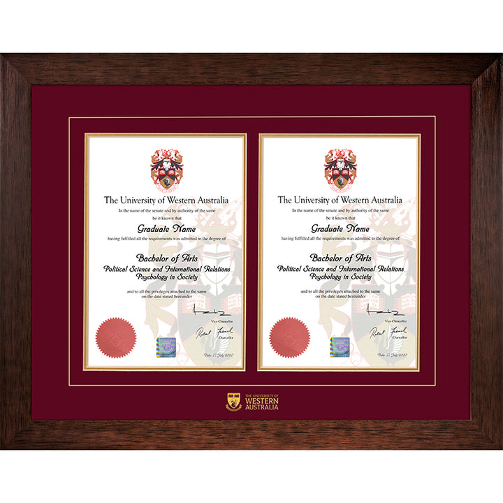 UWA Frame Jarrah Double Degree