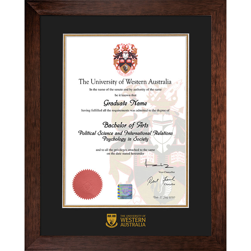 UWA Frame Jarrah Elegance