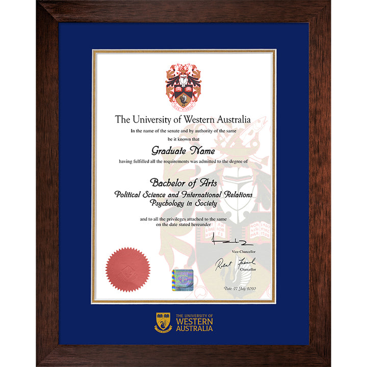 UWA Frame Jarrah Elegance