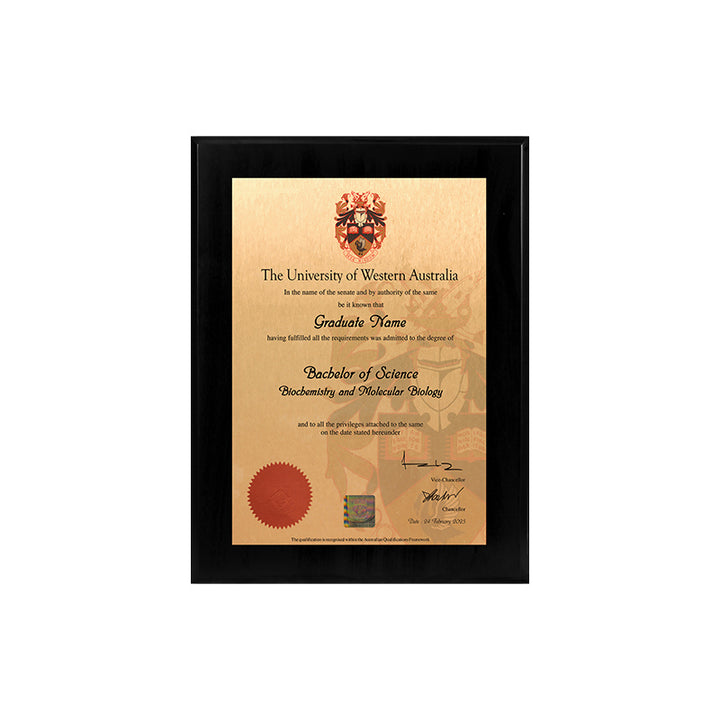 UWA Plaque Black Mini