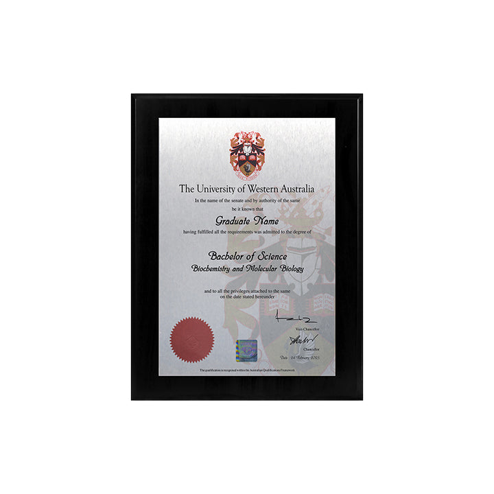 UWA Plaque Black Mini