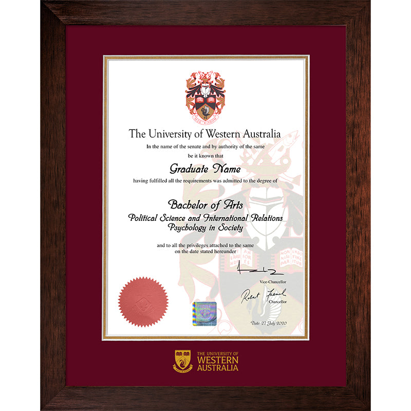 UWA Frame Jarrah Elegance