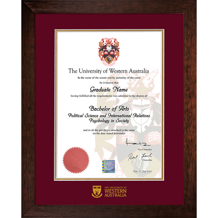 UWA Frame Jarrah Elegance