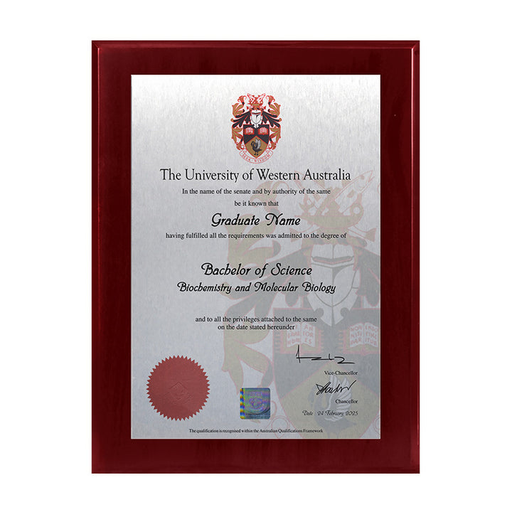 UWA Plaque Prestige