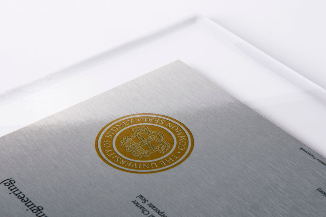Monash Plaque Clear Acrylic