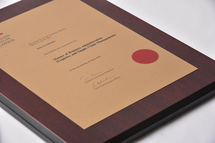 AIB Plaque Rosewood
