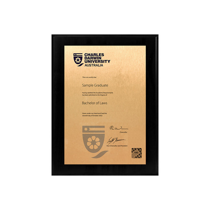 CDU Plaque Black Mini