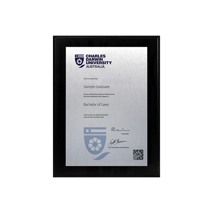CDU Plaque Black Mini