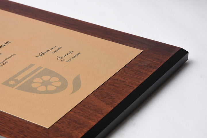 CDU Plaque Jarrah