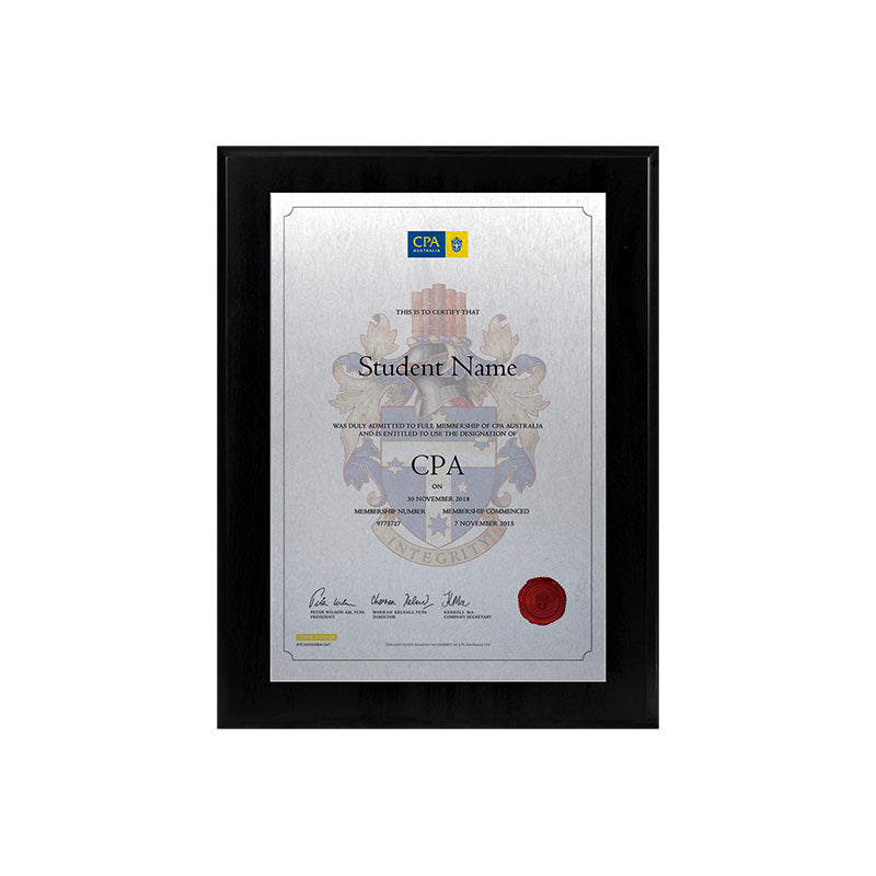 CPA Plaque Black Mini