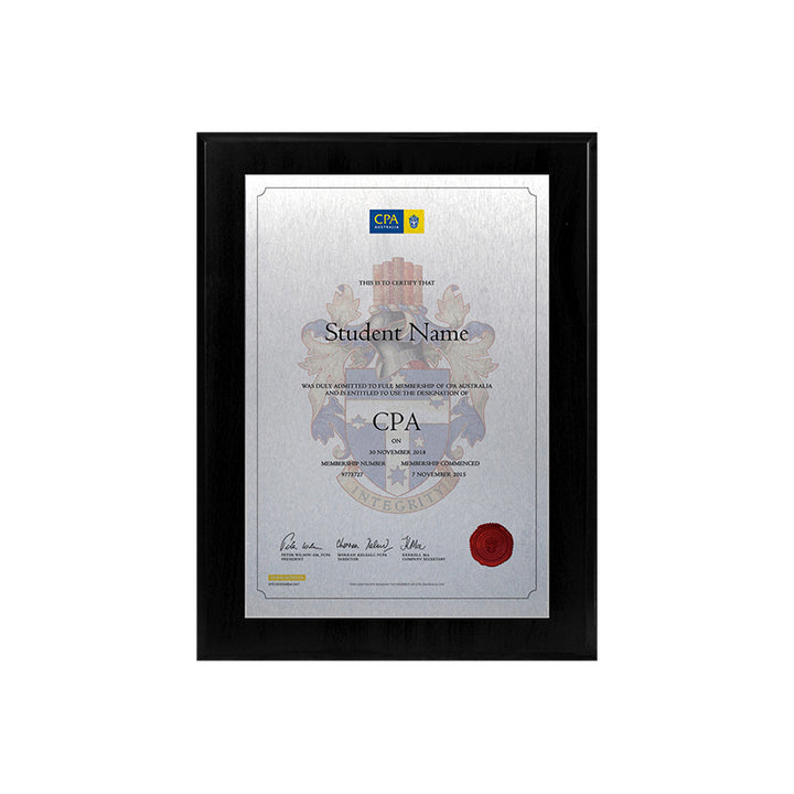 CPA Plaque Black Mini