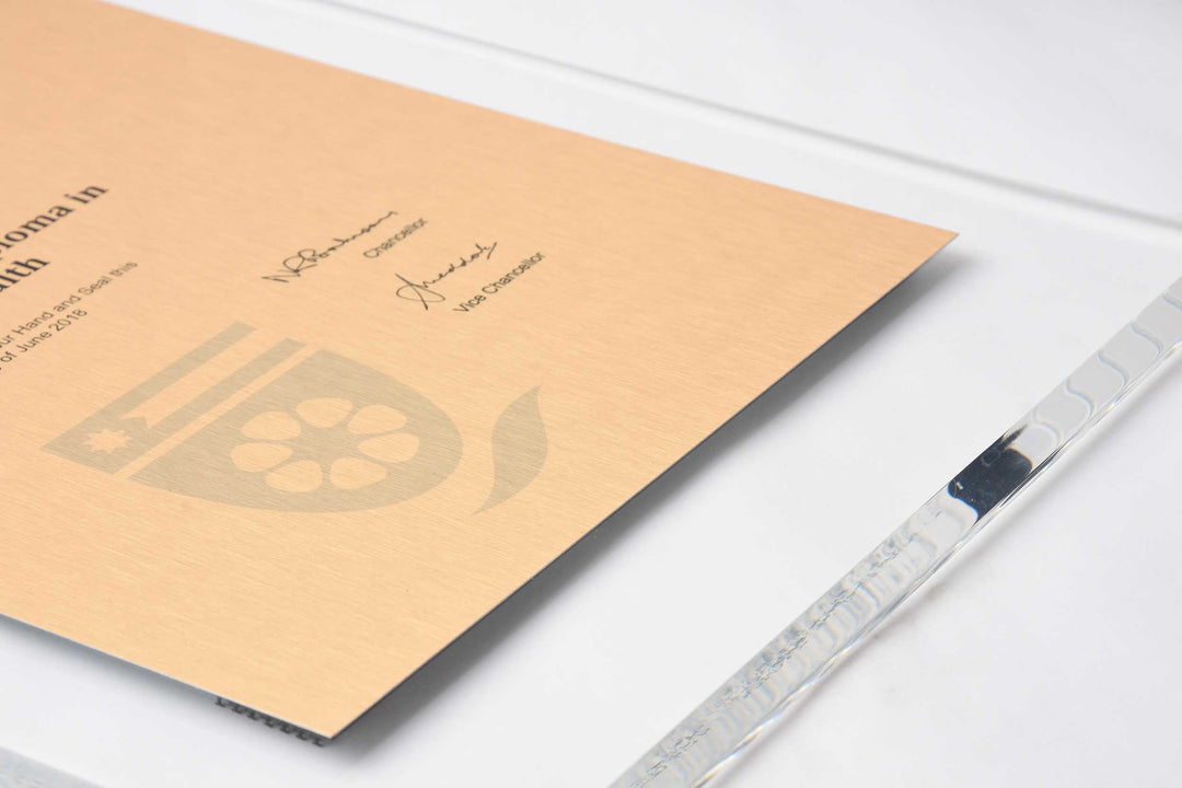 CDU Plaque Clear Acrylic