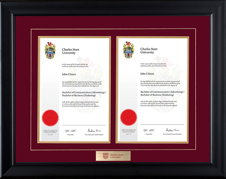 CSU Frame Black Double Degree