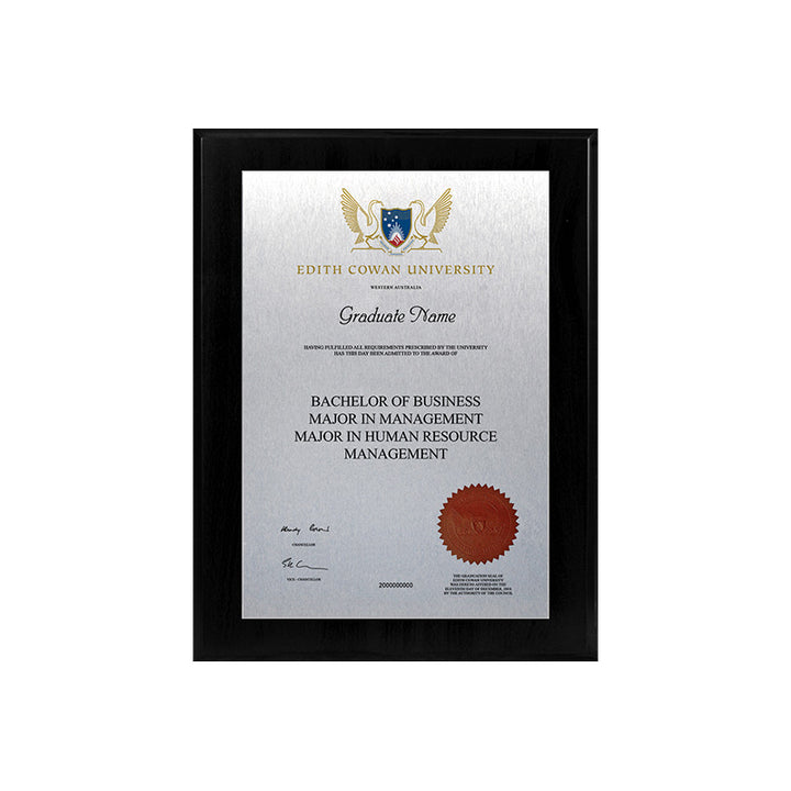 ECU Plaque Black Mini
