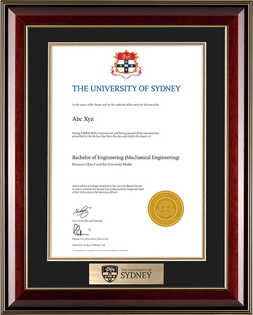 University of Sydney Frame Majestic Elegance