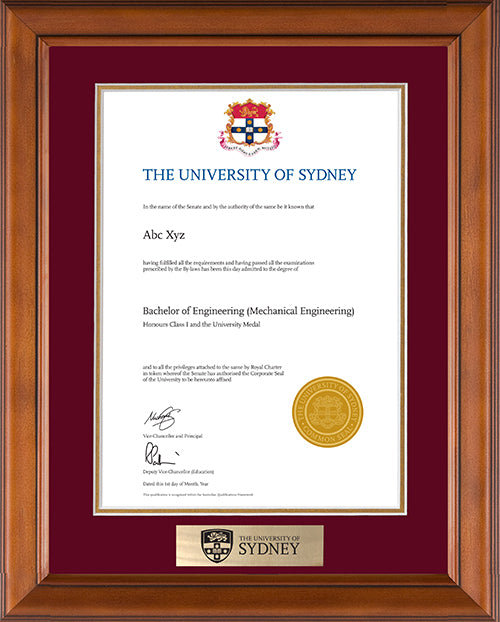 University of Sydney Frame Classic Elegance