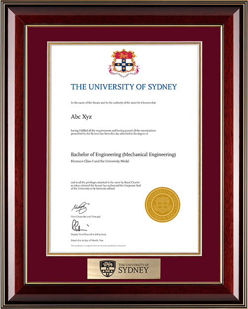 University of Sydney Frame Majestic Elegance