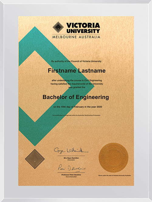 Victoria University Plaque Clear Atlas