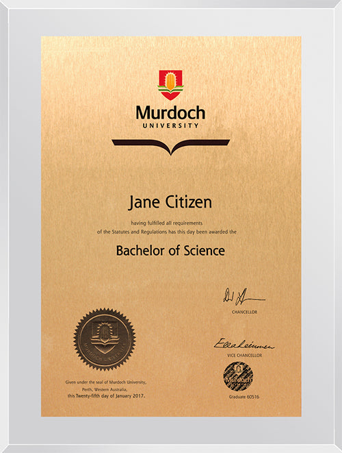 Murdoch University Plaque Clear Atlas