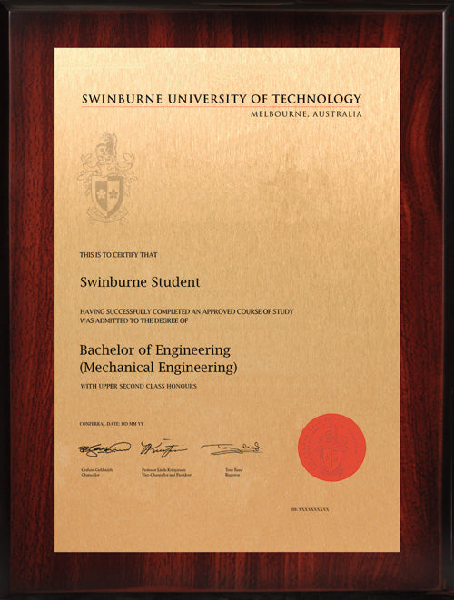 Swinburne Plaque Rosewood