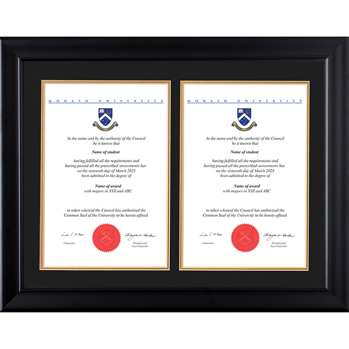 Monash Frame Black Double Degree