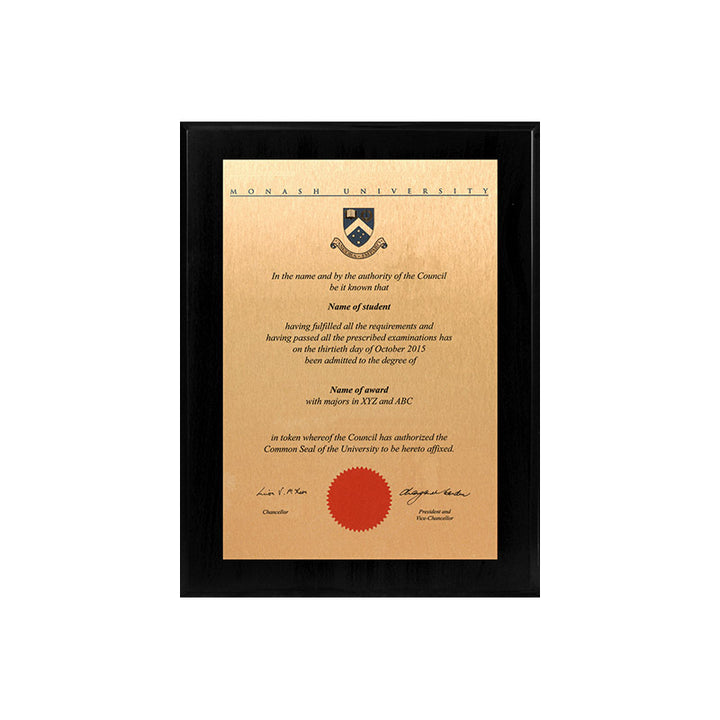 Monash Plaque Black Mini