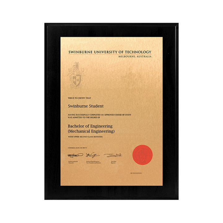 Swinburne Plaque Black Mini