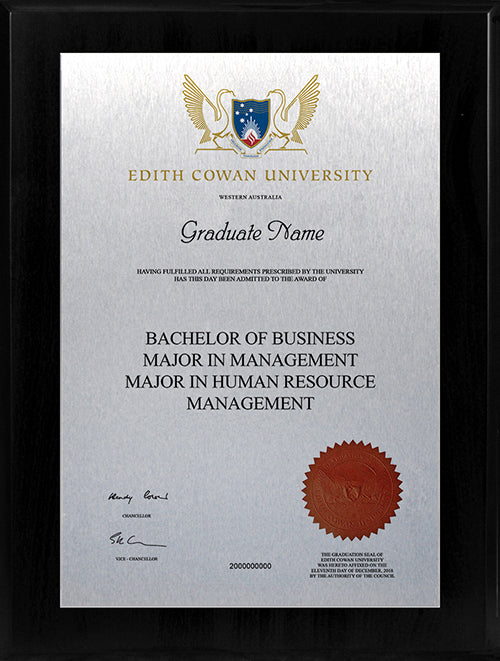 ECU Plaque Black Acrylic