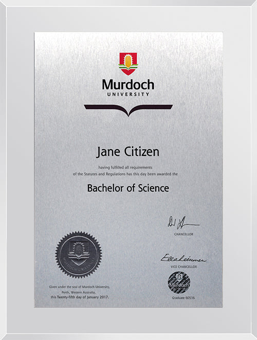 Murdoch University Plaque Clear Atlas