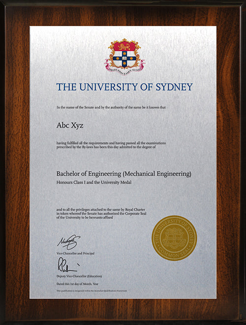 University of Sydney Plaque Jarrah