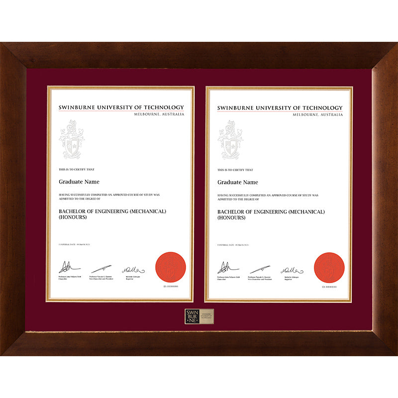 Swinburne Frame Teak Double Degree