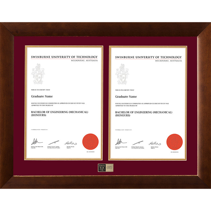 Swinburne Frame Teak Double Degree