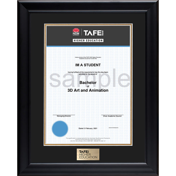 TAFENSW Frame Black Elegance