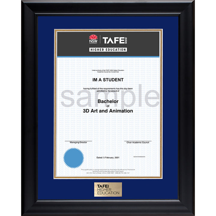 TAFENSW Frame Black Elegance