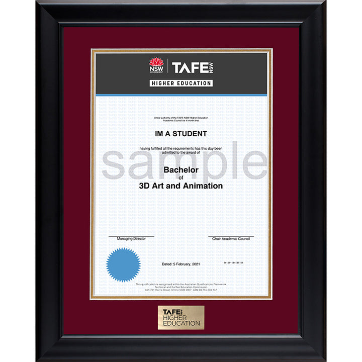 TAFENSW Frame Black Elegance