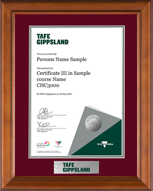 Tafe Gippsland Frame Classic Elegance