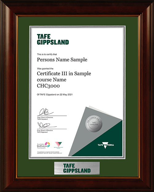 Tafe Gippsland Frame Mahogany Elegance
