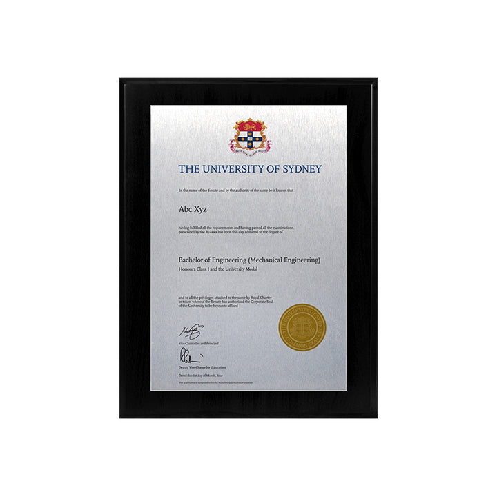 University of Sydney Plaque Black Mini