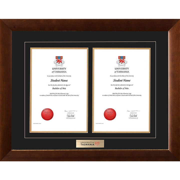 University Of Tasmania Frame Teak Double Degree