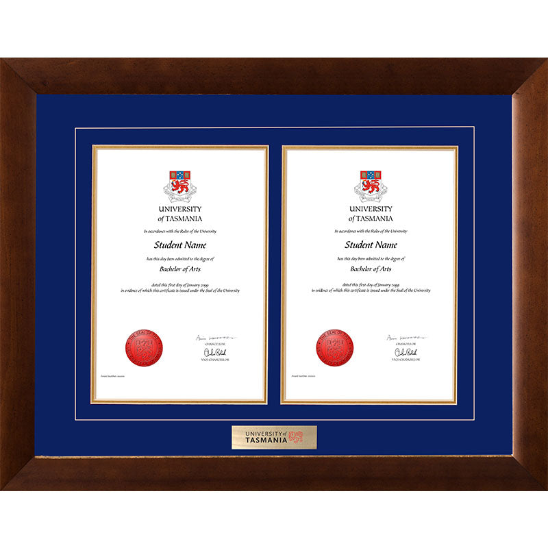 University Of Tasmania Frame Teak Double Degree