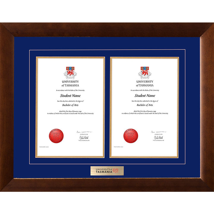 University Of Tasmania Frame Teak Double Degree