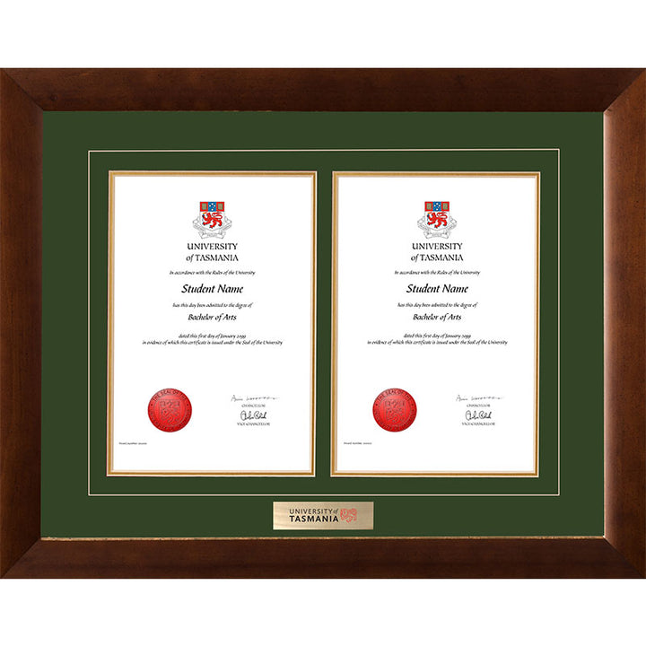 University Of Tasmania Frame Teak Double Degree