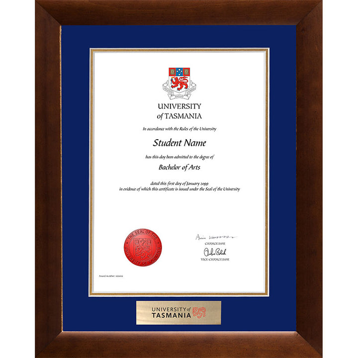 University Of Tasmania Frame Teak Elegance
