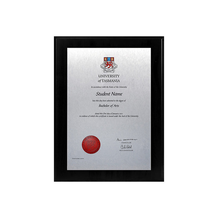 University of Tasmania Plaque Mini Black
