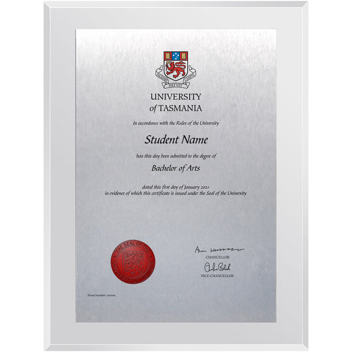 University Of Tasmania Plaque Clear Atlas